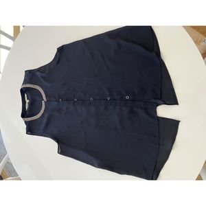 Rachel Roy Black Split Back Blouse!